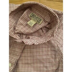 Duluth Trading Co. Men's Large Plaid Short Sleeve Button Down Casual‎ Shirt